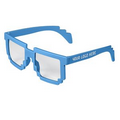 Blue Pixel 8-Bit Clear Lenses Sunglasses